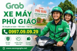 Grab xe máy phú Giáo Giá Rẻ