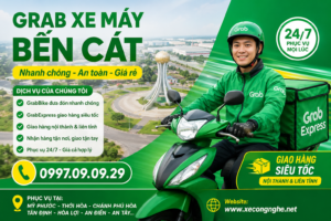 Grab xe máy Bến Cát