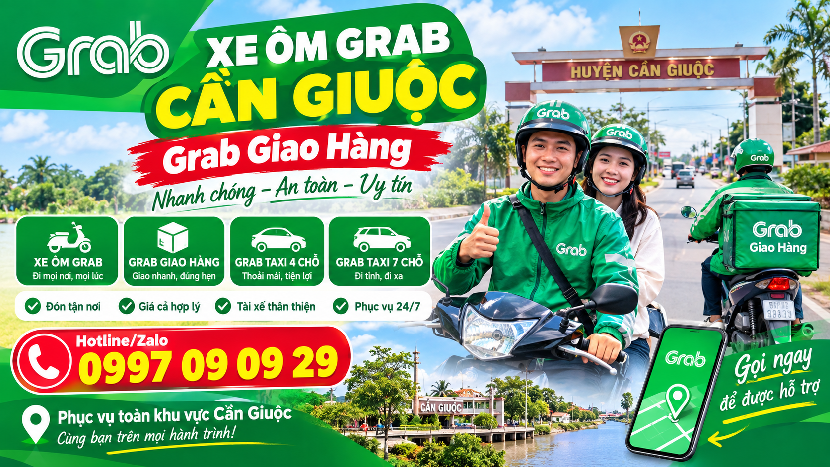 Xe Ôm Grab Cần Giuộc