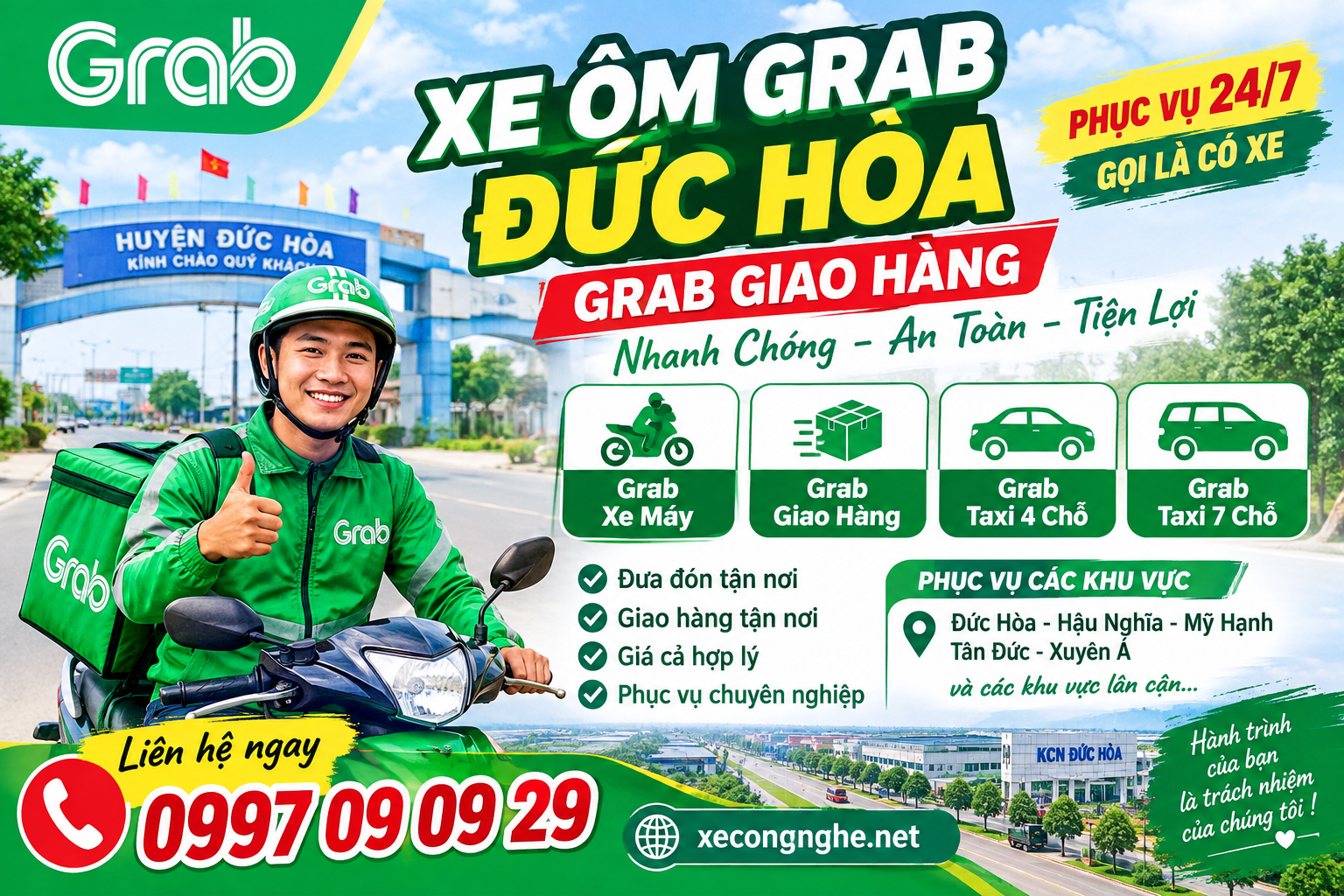 Xe Ôm Grab Đức Hòa