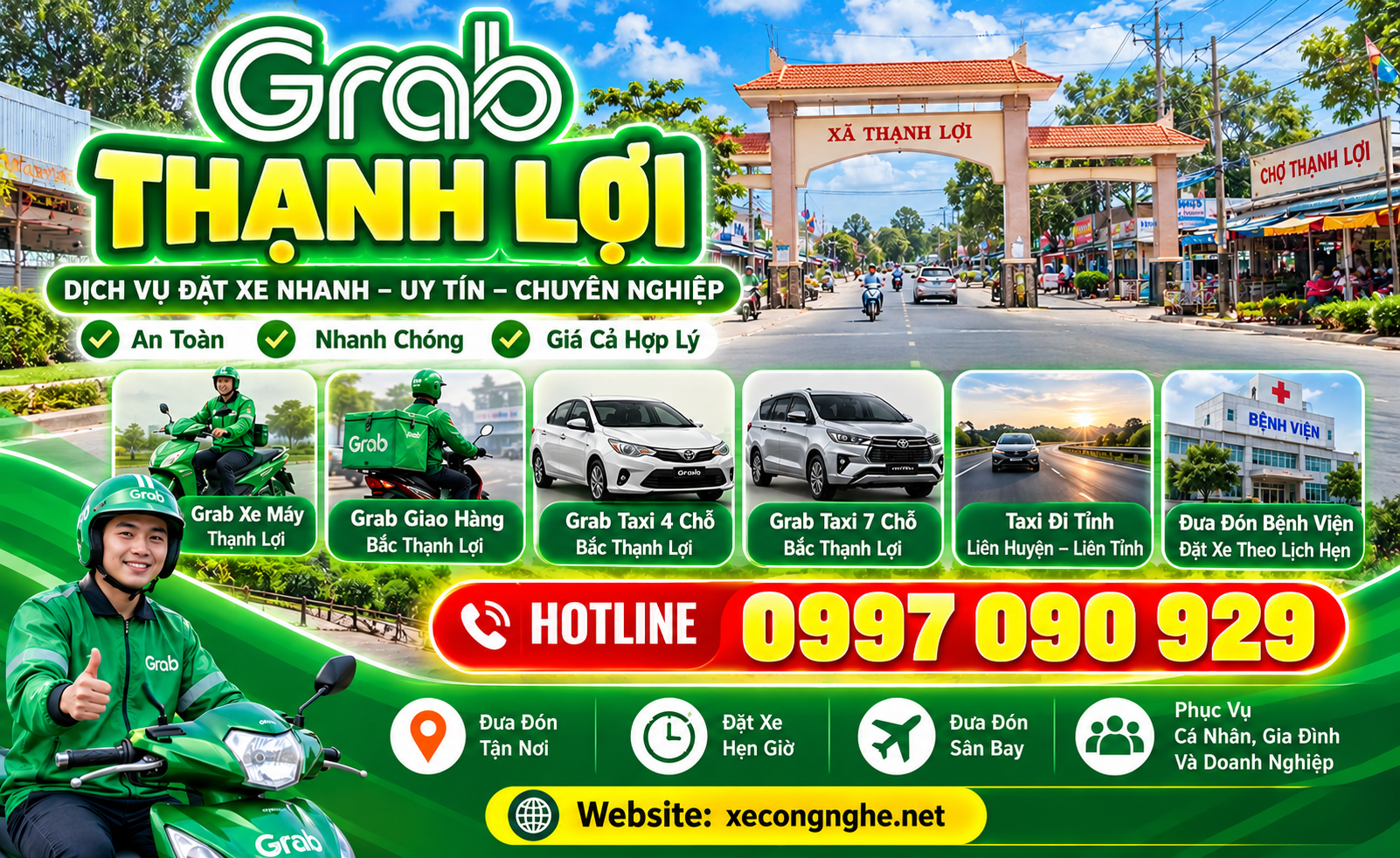 Xe Ôm Grab Thạnh Lợi