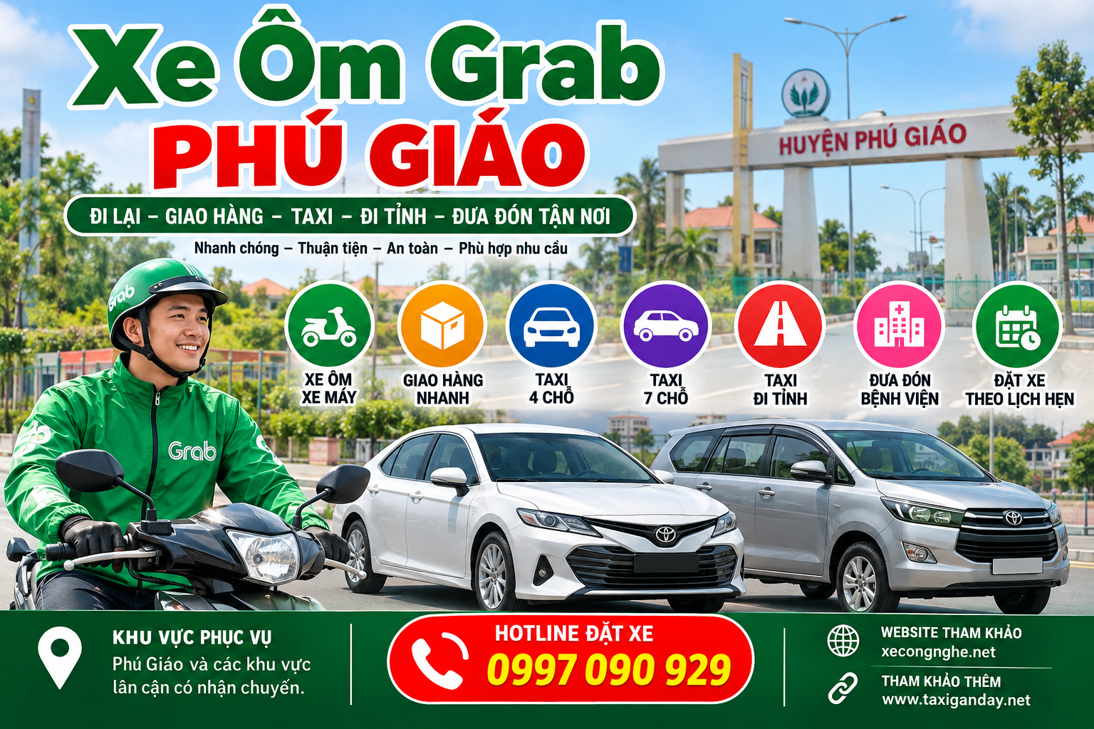 Xe Ôm Grab Phú Giáo