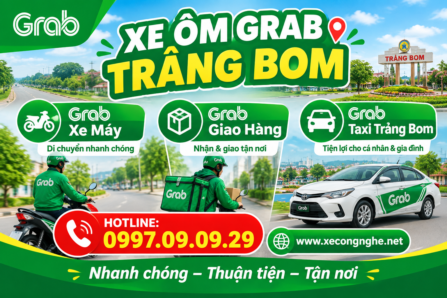 Xe Ôm Grab Trảng Bom