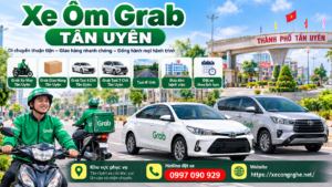 Xe Ôm Grab Tân Uyên – Grab xe máy, giao hàng và taxi 4 chỗ, 7 chỗ